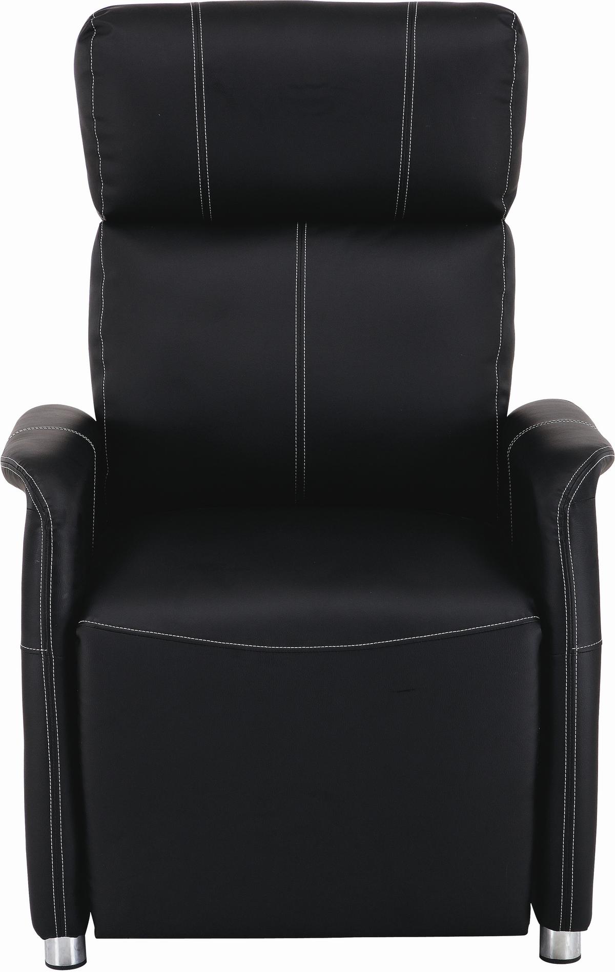 Tv-fotel Spirit - fekete, Modern, textil/fa (78/113,5/90cm) - Luca Bessoni