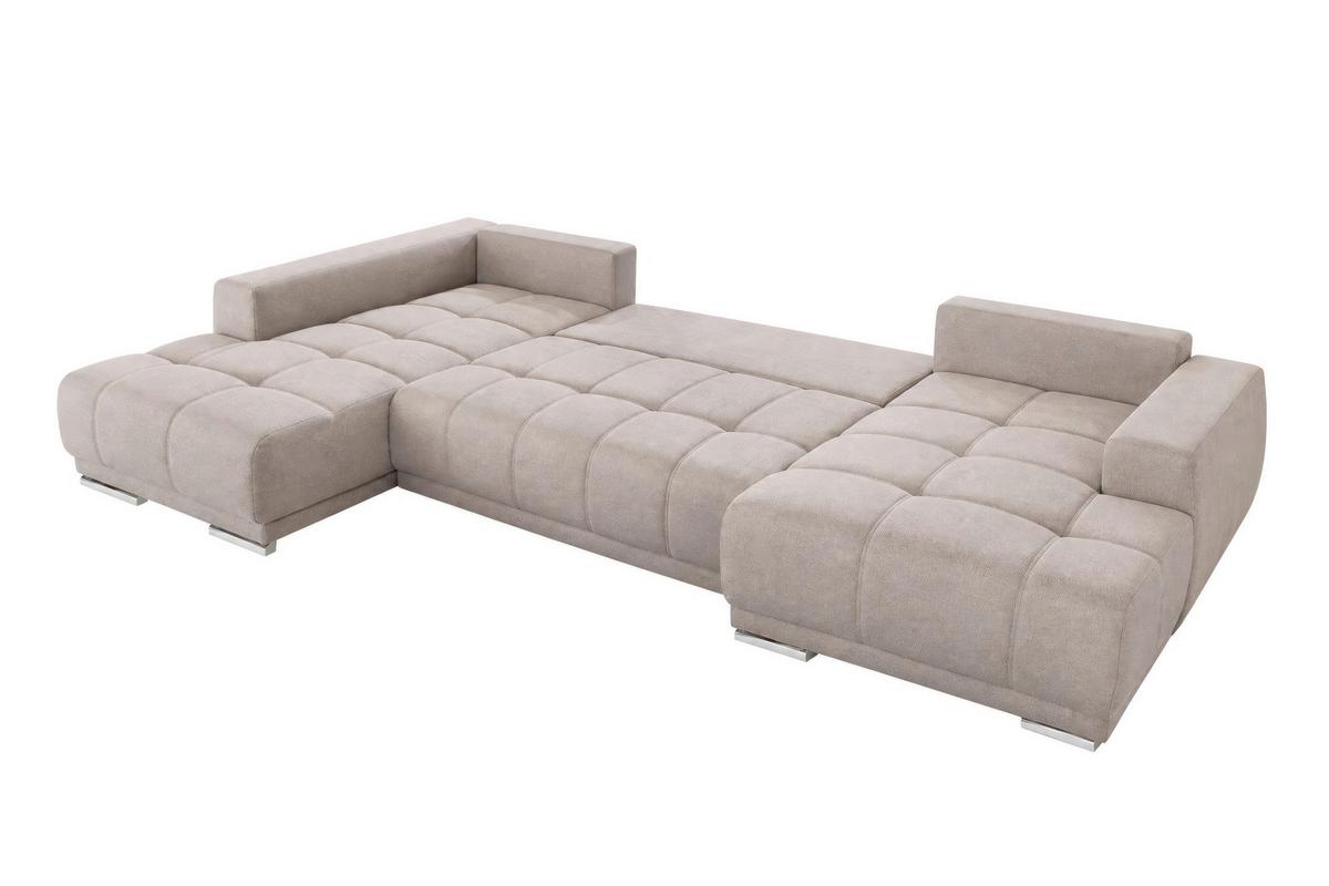 Sarokgarnitúra Figaro U - barna, Modern, textil (168/360/207cm)