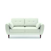 2-Sitzer-Sofa Candy Hellgrau B: 187 cm - Erlefarben/Hellgrau, MODERN, Holz/Textil (187/86/94cm)