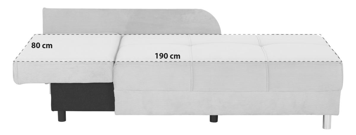 Rekamié NOVA - világosszürke, Basics, textil/fa (82/66-82/145cm) - Ondega