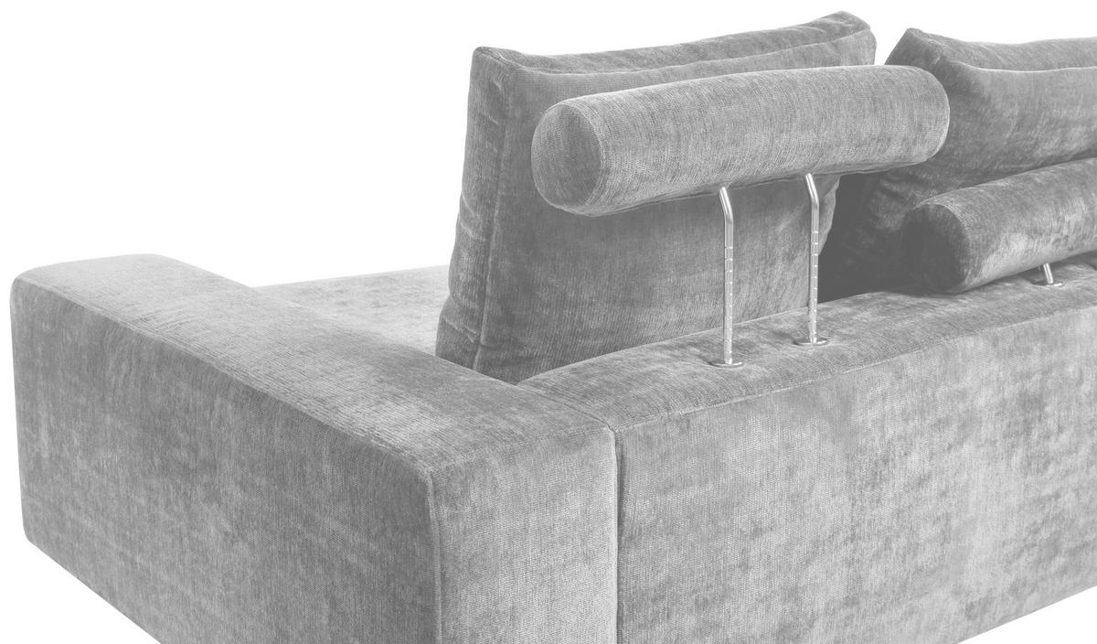 Bigsofa Be Relaxed - Creme/Schwarz, MODERN, Textil (273/67/125cm) - MID.YOU