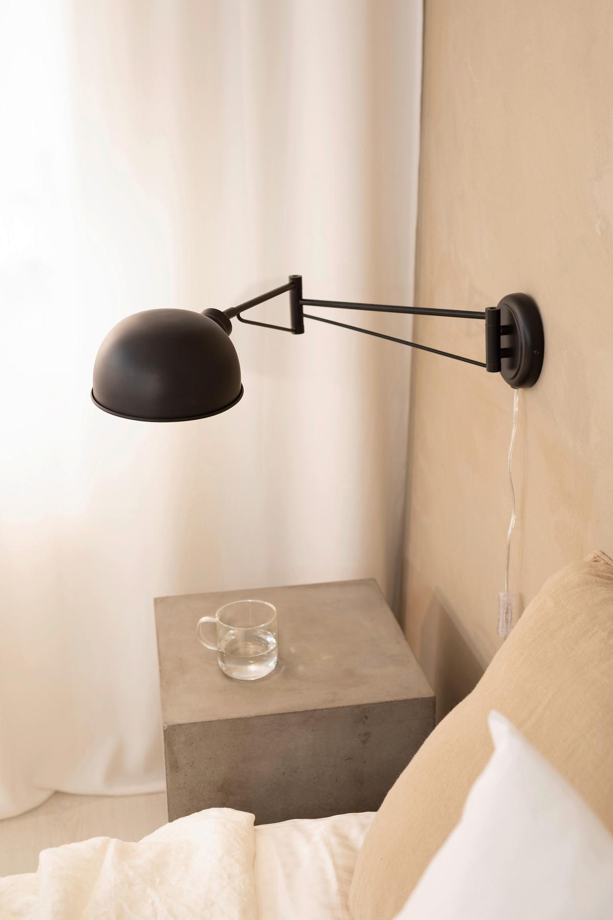 Wandleuchte Portland - Schwarz, Basics, Metall (17,5/76/15,5cm) - Markslöjd