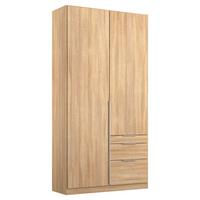 Drehtürenschrank 91cm Alabama, Sonoma Eiche Dekor - Sonoma Eiche, MODERN, Holzwerkstoff (91/229/54cm) - Rauch Möbel