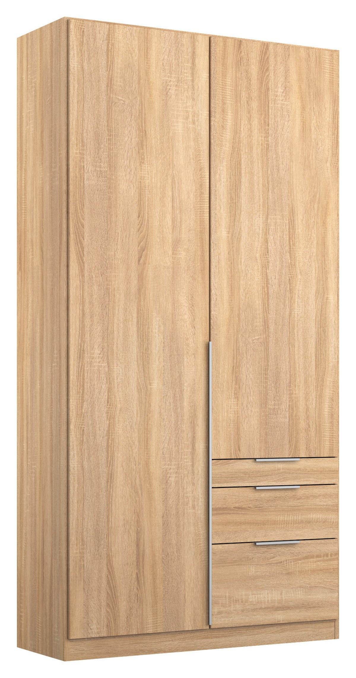 Drehtürenschrank 91cm Alabama, Sonoma Eiche Dekor - Sonoma Eiche, MODERN, Holzwerkstoff (91/229/54cm) - Rauch Möbel