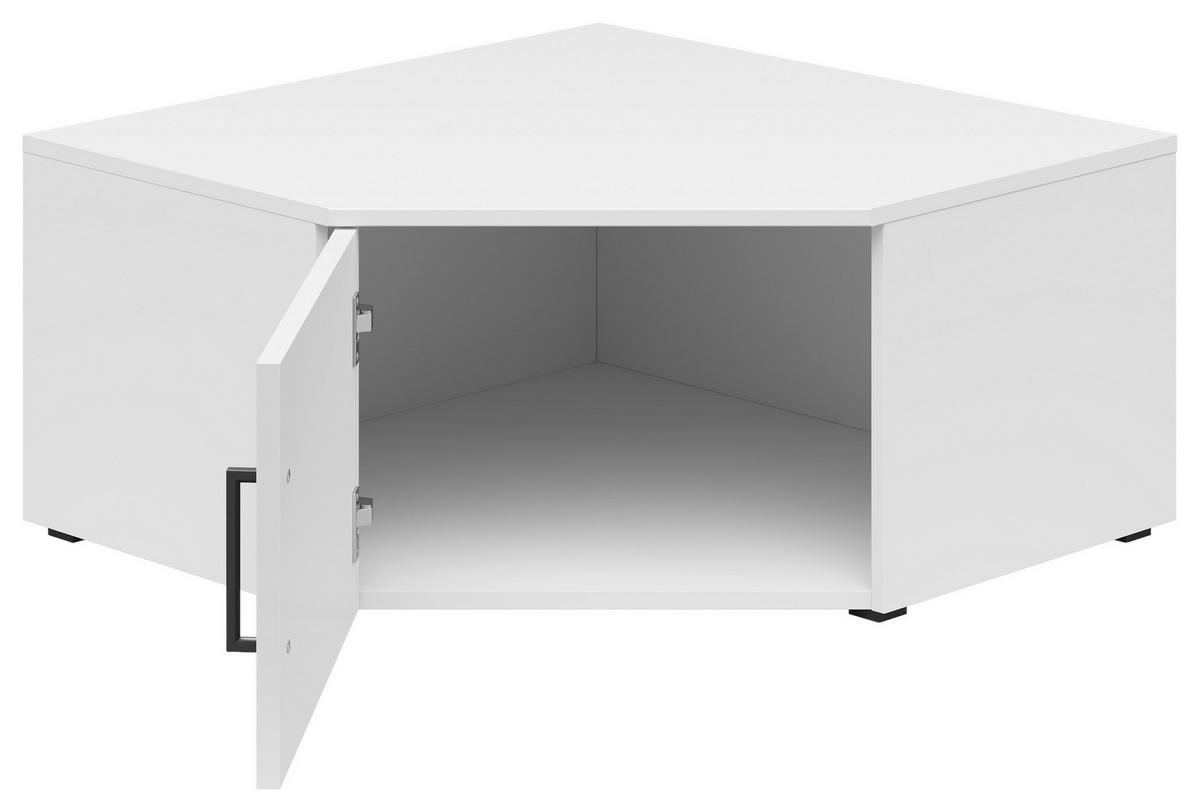 Nástavec na skříň MULTISTAURAUM š: 101 cm - bílá/černá, Moderní, kompozitní dřevo/plast (71,5/71,5cm)