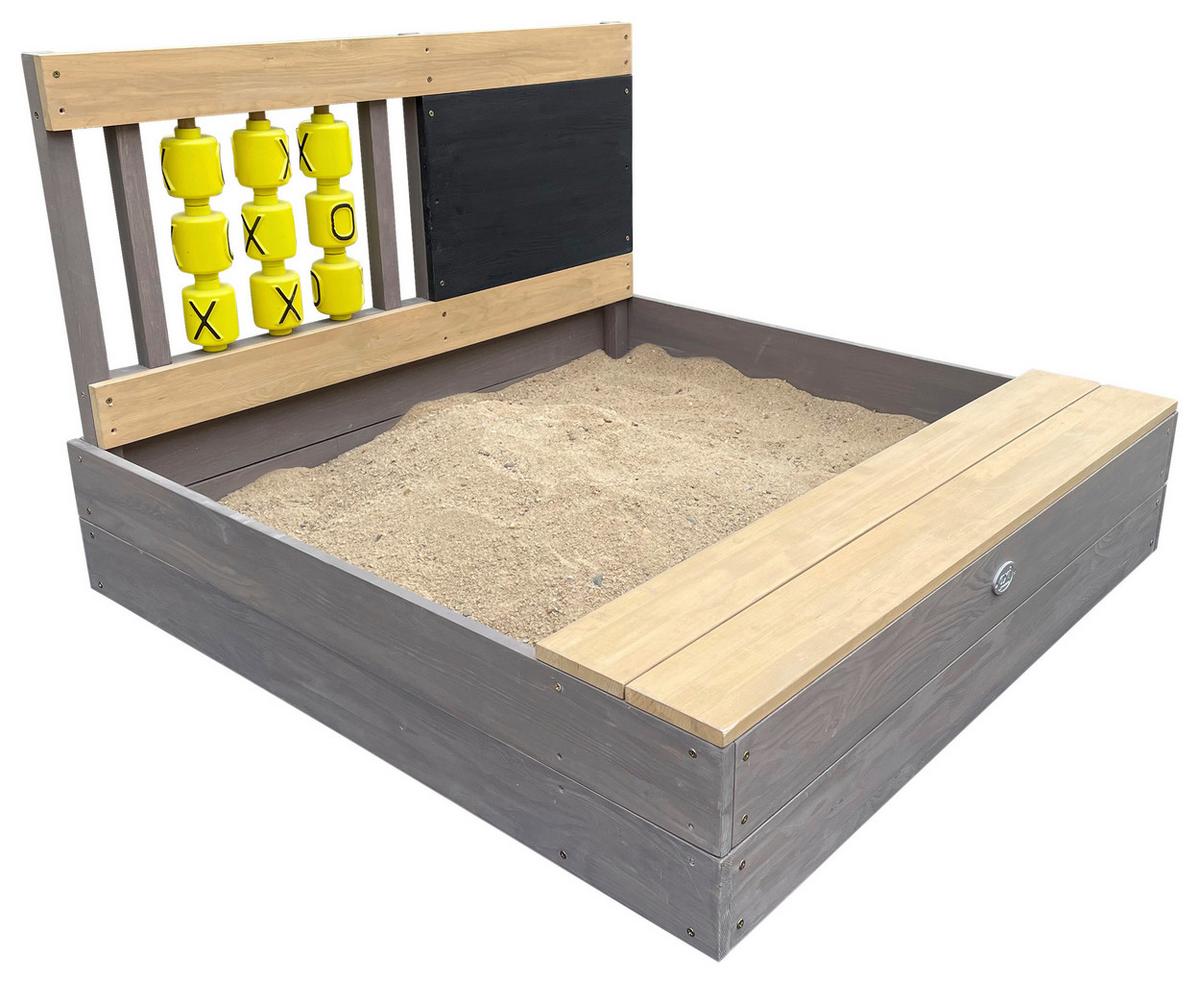 Sandkasten A031.019.20 - Braun/Grau, KONVENTIONELL, Holz (100/65,5/100cm) - Ambia Garden