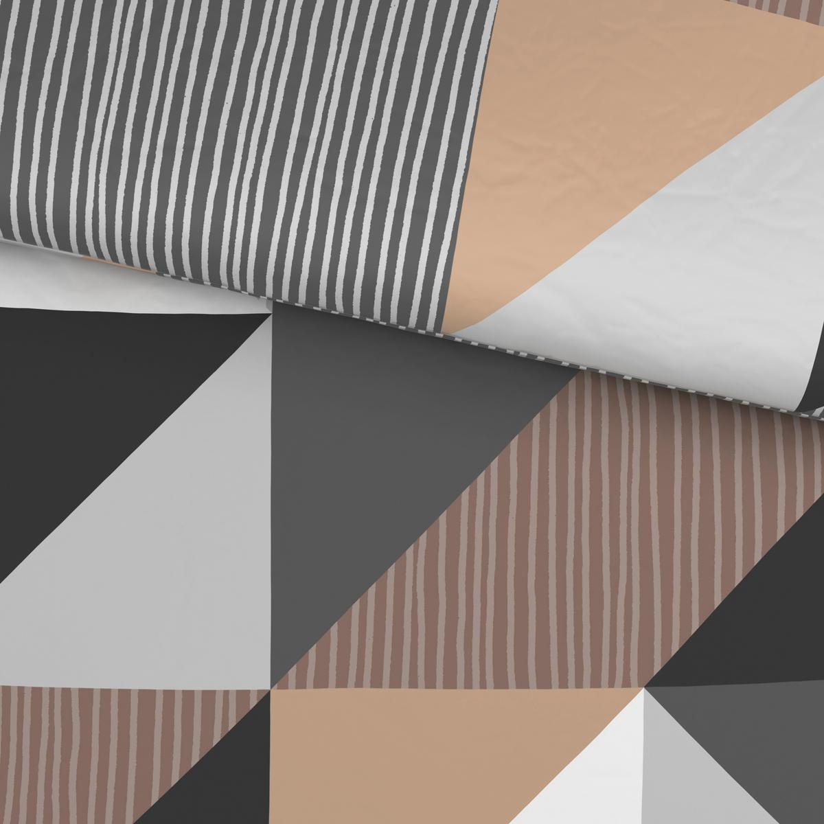 BETTWÄSCHE EMMA - Taupe/Grau, MODERN, Textil - Luca Bessoni