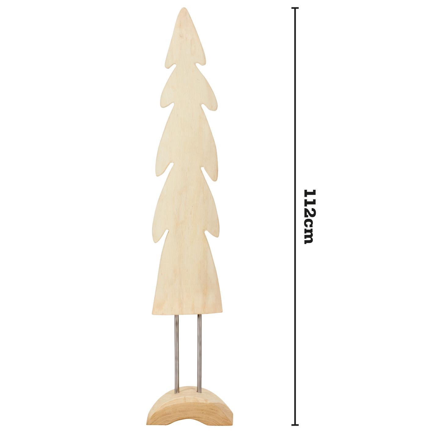 Dekorácia Strom Lotta Masív Výška 112cm - prírodné farby, Moderný, drevo (112cm) - Bessagi Home