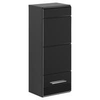 Hängeschrank Linus Schwarz B: 30 Cm - Schwarz Hochglanz/Schwarz, MODERN, Holzwerkstoff (30/77/23cm) - MID.YOU
