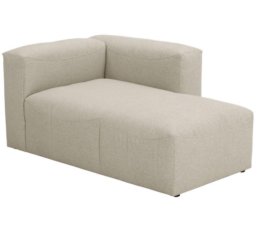 Recamiere Lena Creme Rücken Echt - Creme, Design, Textil (160/73/100cm) - Max Winzer