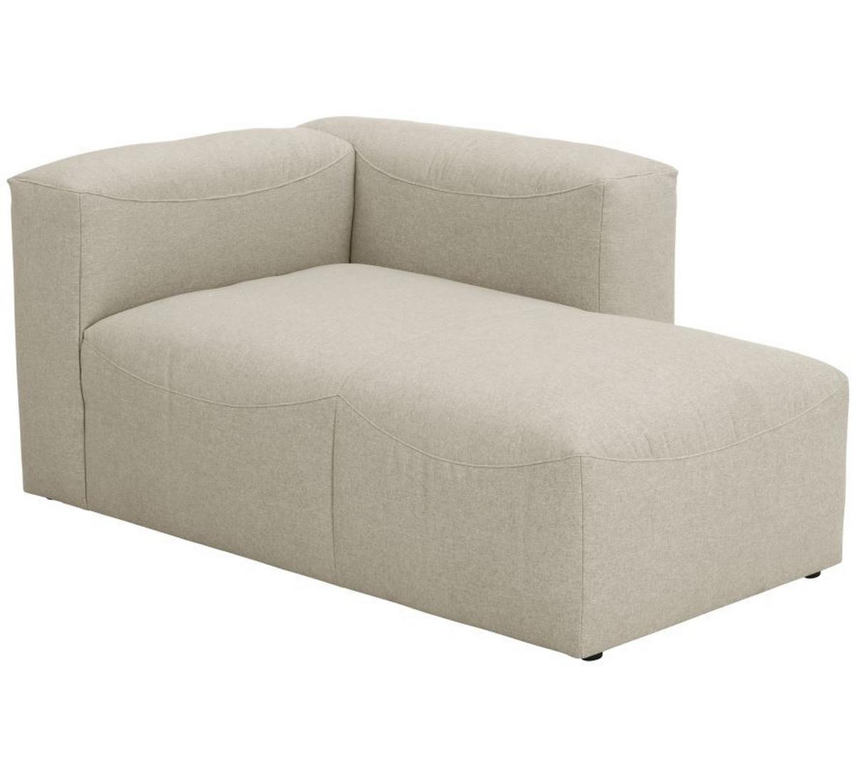 Recamiere Lena Creme Rücken Echt - Creme, Design, Textil (160/73/100cm) - Max Winzer