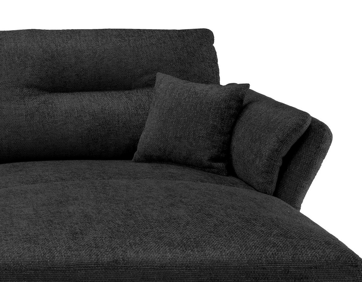 Ecksofa Piatelli Schwarz S: 269x172 Cm - Schwarz, MODERN, Textil (269/172cm) - MID.YOU