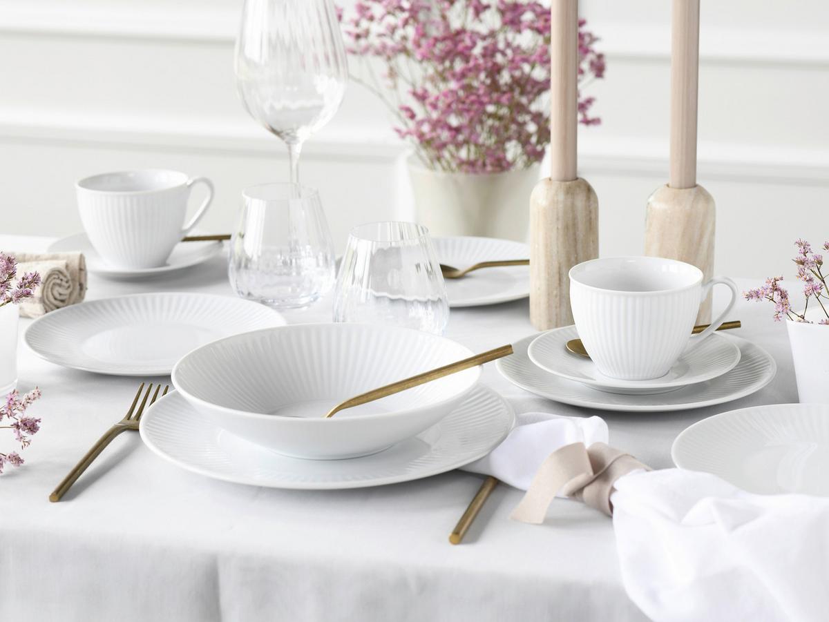 Kombiservice Valencia 30--Teilig., Weiß - Weiß, Design, Keramik - Creatable