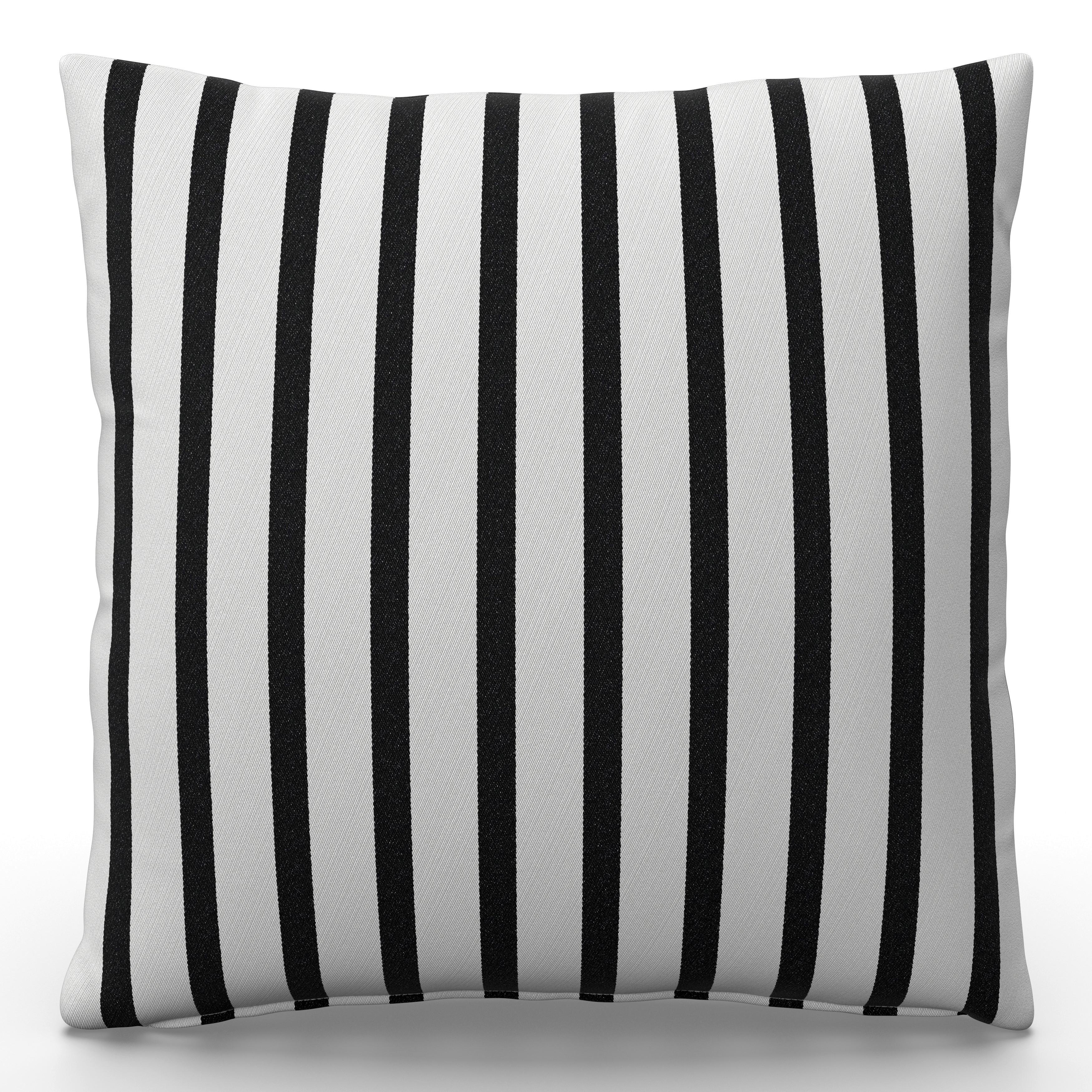 VENKOVNÍ POLŠTÁŘ GIADA - bílá/černá, Moderní, textil (45/45/10cm) - Bessagi Garden