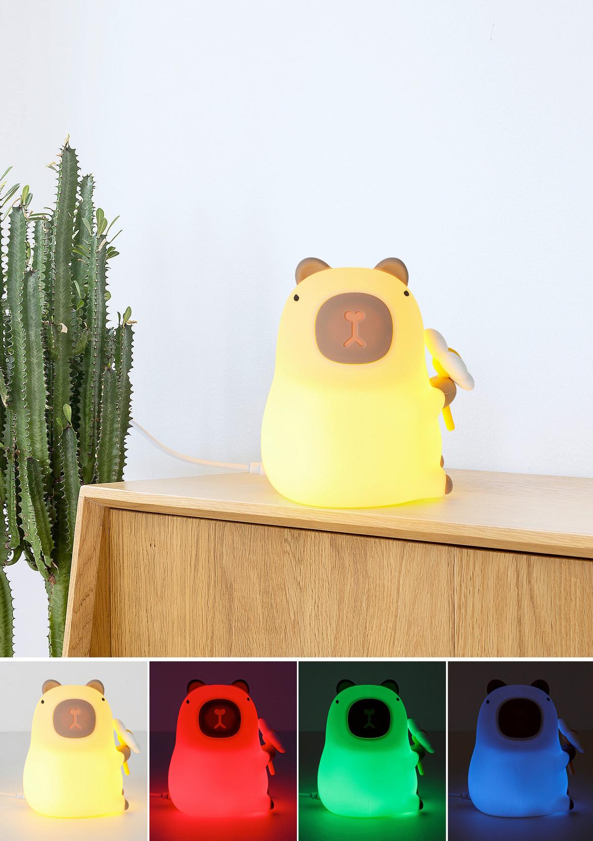 NOČNÍ SVĚTLO CAPYBARA - krémová, Moderní, plast (11/9,2/9cm) - Mömax