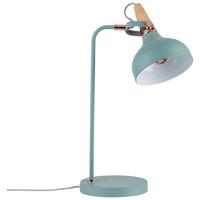 Tischlampe Juna Kupferfarben/ Softgrün Mit Schnurschalter - Mintgrün/Kupferfarben, Design, Holz/Metall (18/51/25,5cm) - Paulmann