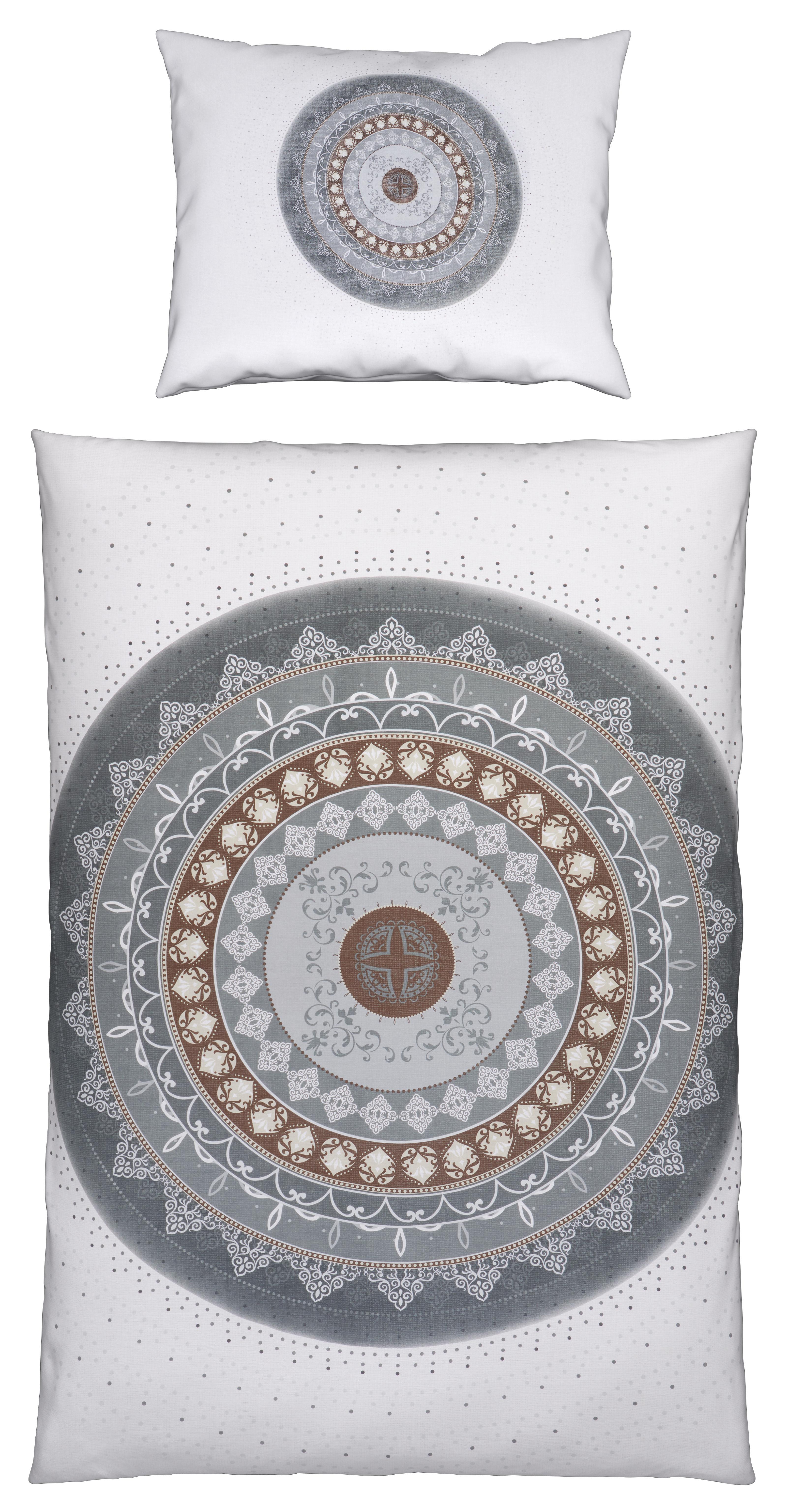 Ágyneműhuzat Jule - Bézs/Szürke, modern, Textil - Luca Bessoni