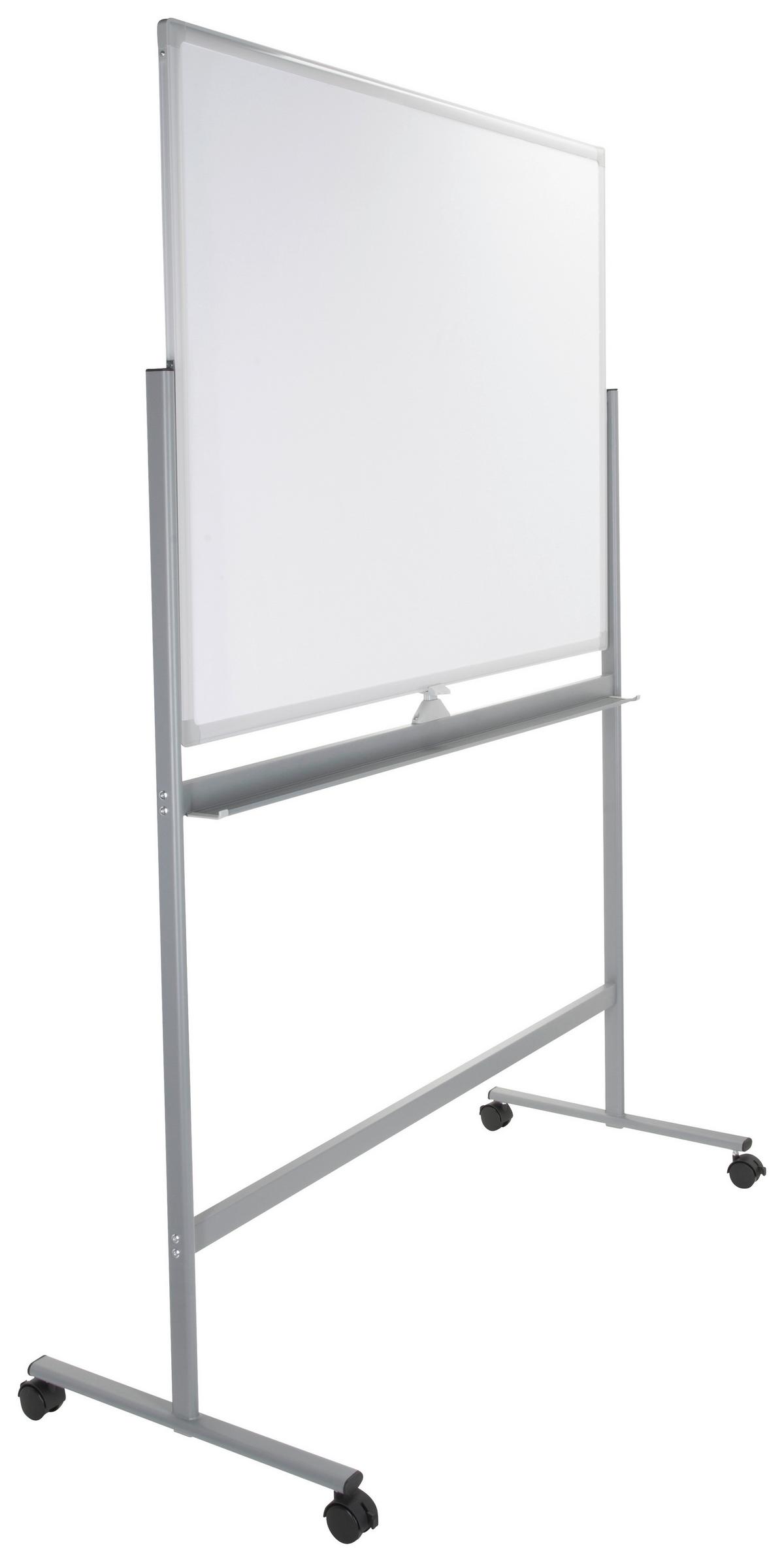 Whiteboard Multiboard I - Silberfarben/Weiß, Basics, Metall (128/187/54cm) - MID.YOU
