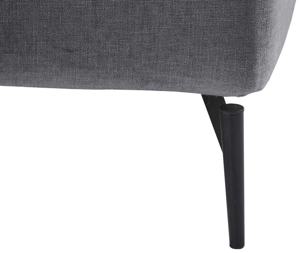 Polsterbett Infinity Liberty Grau 180x200cm - Schwarz/Grau, MODERN, Textil (180/200cm) - Livetastic