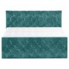 Boxspringbett Swing 9 Petrol 180x200 cm H2 - Beige/Petrol, ROMANTIK / LANDHAUS, Textil (180/200cm) - James Wood
