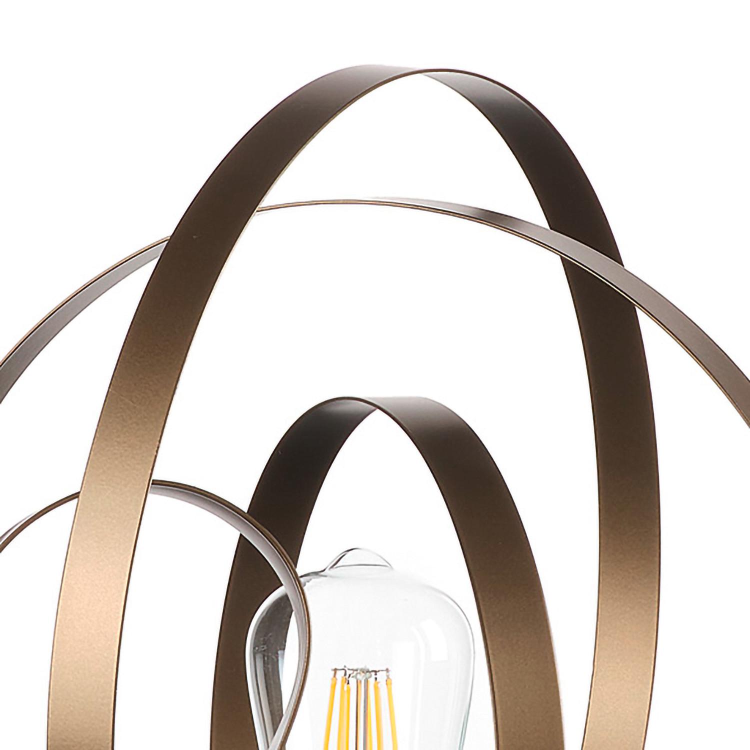 Tischleuchte 4963/l - Bronzefarben, Design, Metall (30/37cm)