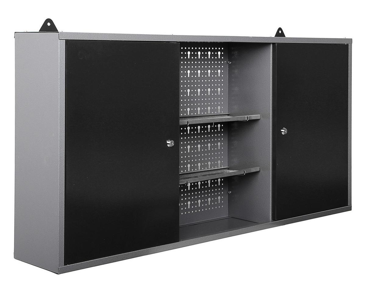 Werkbank-set Entdecker 3s B: 240 Cm Anthrazit/grau - Anthrazit/Grau, Basics, Holz/Metall (240/205/60cm)