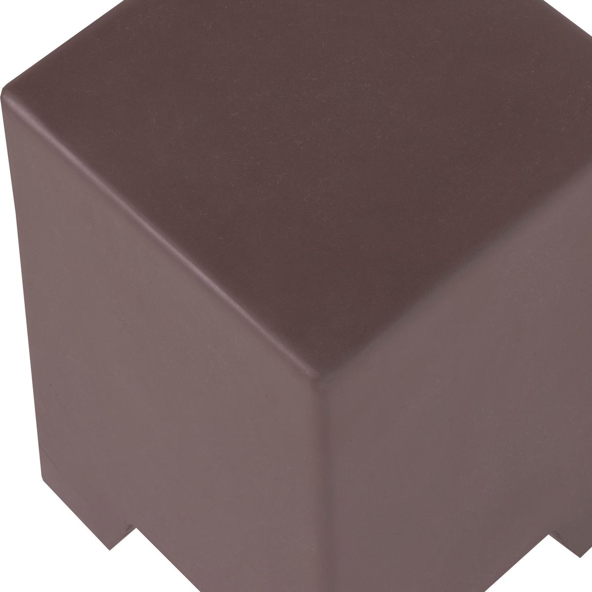 Beistelltisch Zina Braun B: 36 cm - Braun, Design, Glas/Keramik (36/51/36cm) - Livetastic