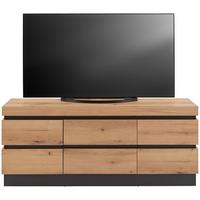TV-Element Corte Grau/Eiche Dekor B: 161,8 cm - Eichefarben/Grau, Trend, Holzwerkstoff (160,8/68/45cm)
