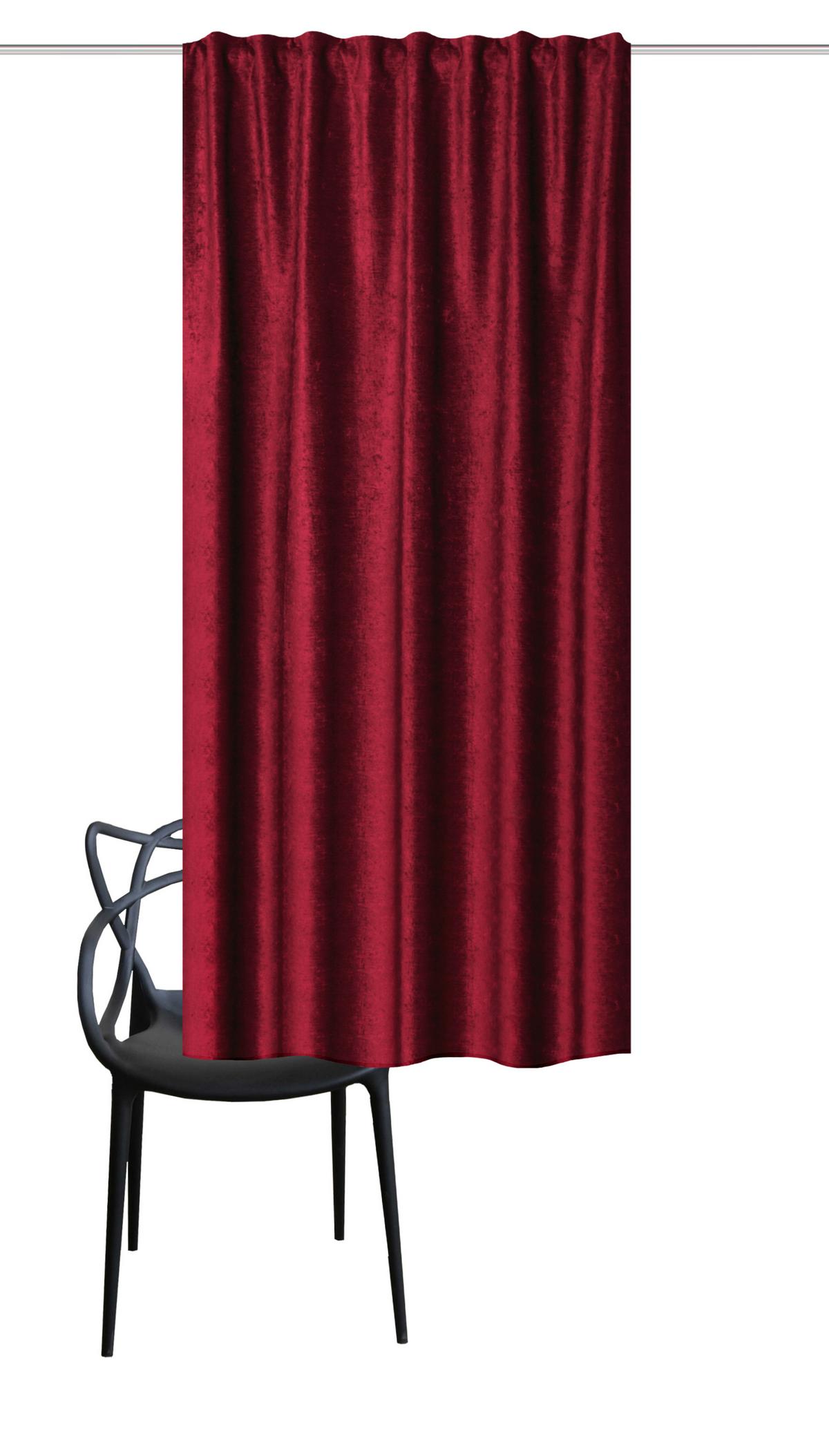 Fertigvorhang Thermo - Bordeaux, Basics, Textil (135/175cm)