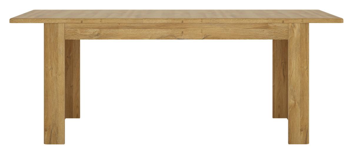 Kihúzható Asztal Cortina - tölgyfa színű, Modern, faalapú anyag (160-200/75,5/90cm)