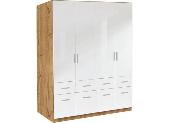 Skříň Šatní Celle, 4-türig - bílá/barvy dubu, Moderní, dřevo (181/197/54cm) Skříň Šatní Celle, 4-türig - bílá/barvy dubu, Moderní, dřevo (181/197/54cm)