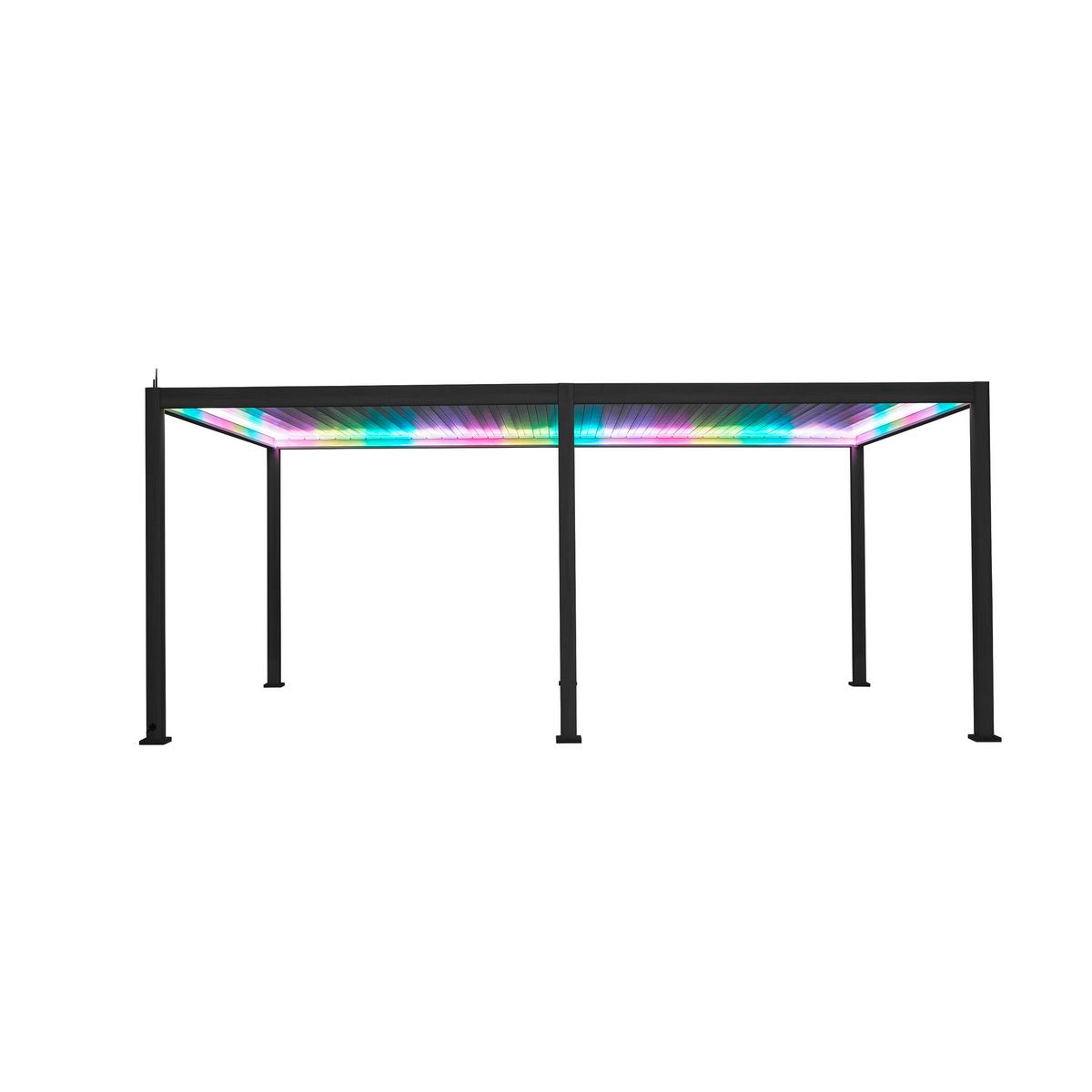 Pergola 111 E-Motion 3x6 - Anthrazit, Basics, Metall (600/250/300cm) - Gardenson