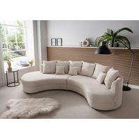 Wohnlandschaft Limoncello Beige S: 160/300 cm - Beige/Schwarz, Design, Textil (160/300cm) - Livetastic