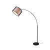 Stehlampe Burton Grau, Schwarz 411490132 Burton - Schwarz/Grau, Basics, Textil/Metall (35/171cm) - Trio Leuchten
