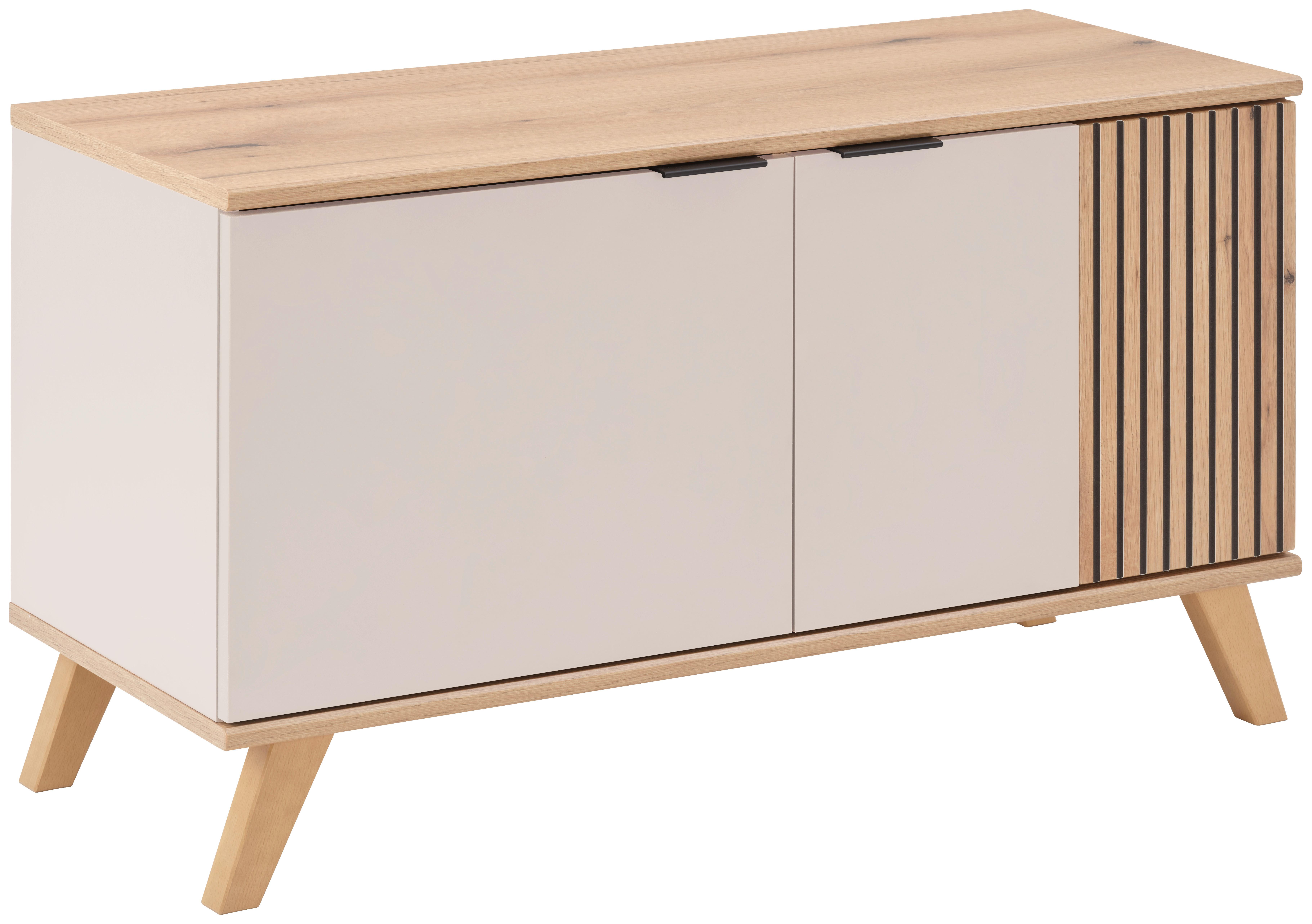 Garderobenbank Clever Eiche Dekor/Kaschmir B: 90cm - Kaschmir/Eichefarben, MODERN, Holzwerkstoff (90/52/38cm)