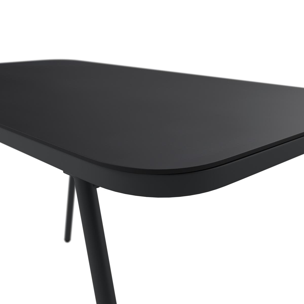 Balkonset Cardiff - Dunkelgrau/Grau, MODERN, Glas/Kunststoff - Beldano