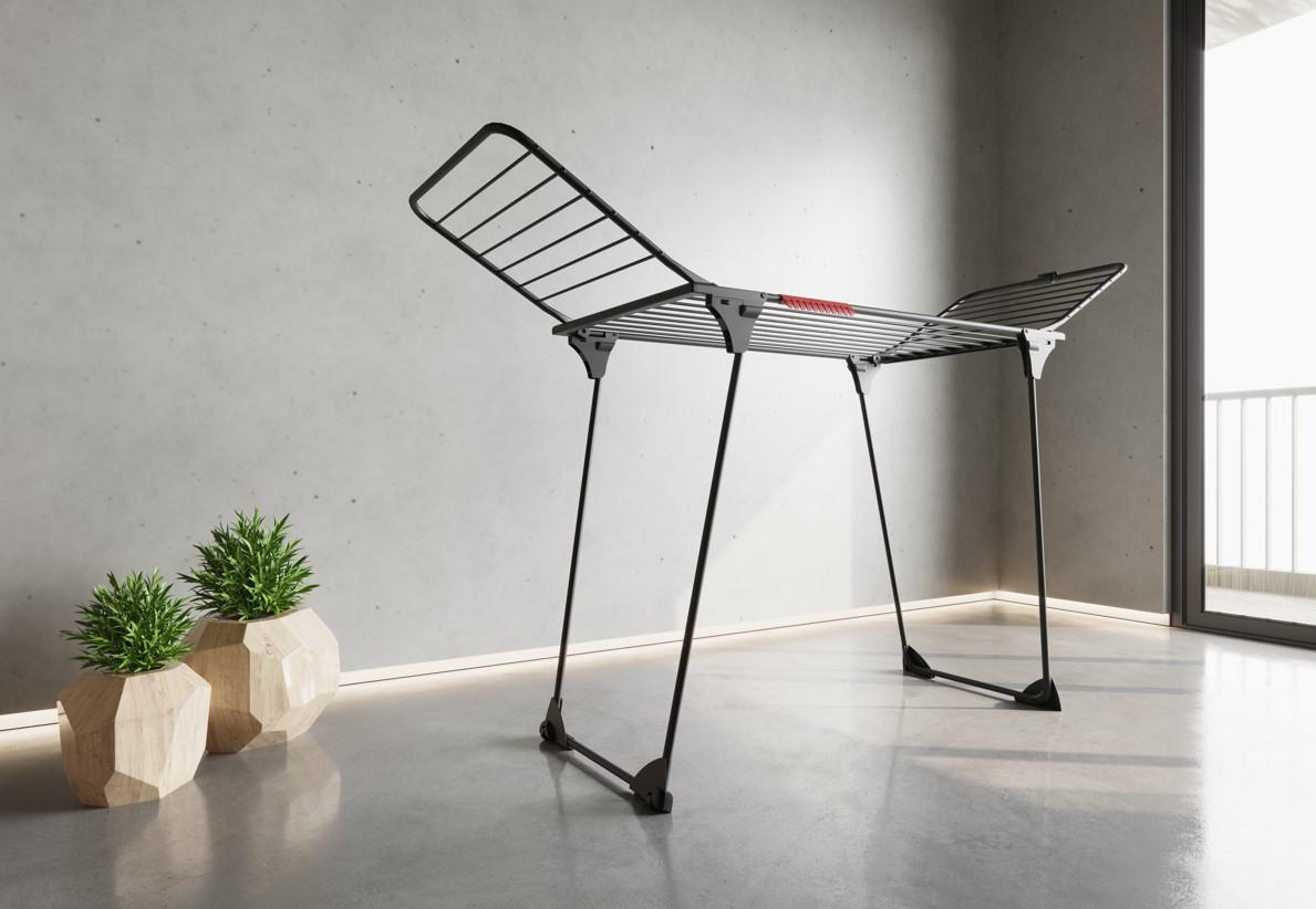 Sušiak na blielizeň VILEDA KING SUŠIAK CIERNY - čierna, Basics, kov (174/91/57cm) - Vileda