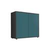 Kommode 79 Cm Mailand Typ 4, Anthrazit - Anthrazit/Petrol, MODERN, Holzwerkstoff (79/73/33cm) - MID.YOU