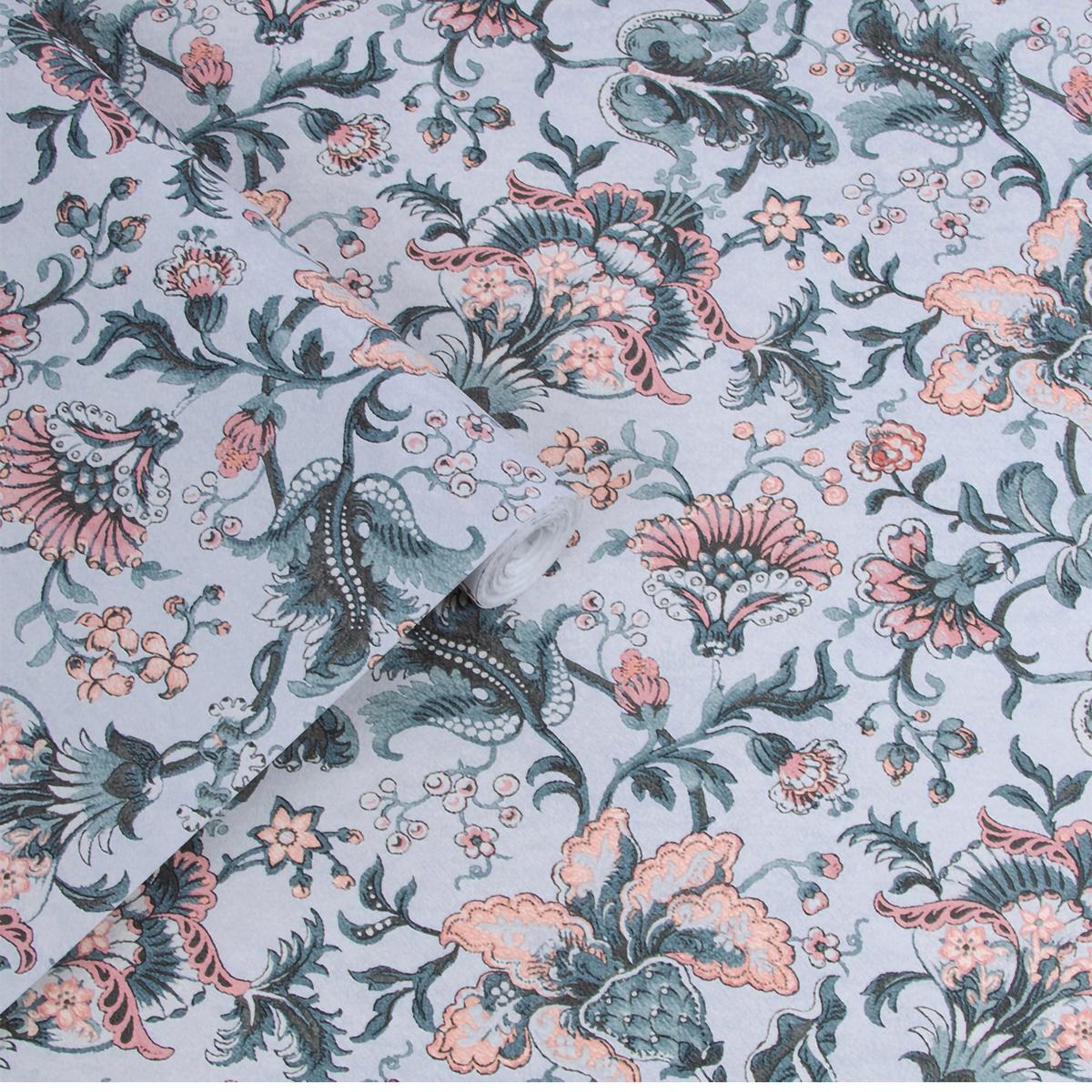 VLIESTAPETE Portia Pale Slate - Hellgrau, Basics, Papier/Kunststoff (52/1000cm)
