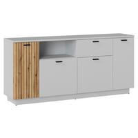 Komód Alverno - tölgyfa színű/kőris, Modern, faalapú anyag (180/83/40cm)