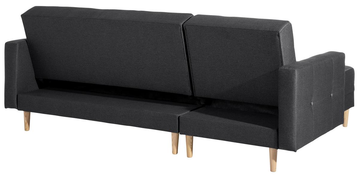 Ecksofa Mit Schlaffunktion Easy Relax Graphitfarben - Eschefarben/Graphitfarben, MODERN, Textil (223/152cm) - Max Winzer