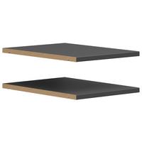 VKLADACIA POLICA MULTISTAURAUM 26,9cm - grafitová, Modern, kompozitné drevo (26,9/3/35,8cm)