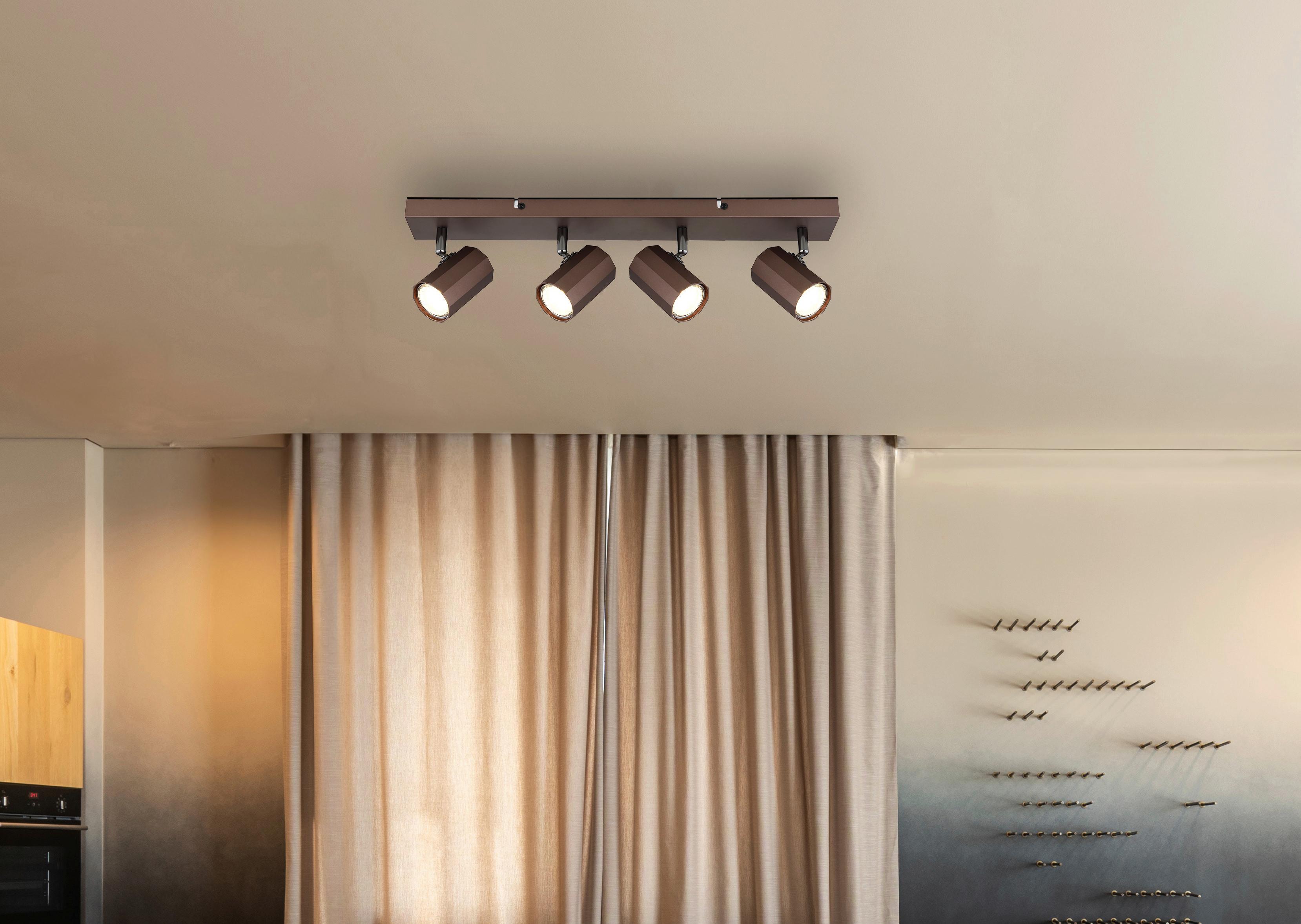 Strahler 57919-4 - Bronzefarben, KONVENTIONELL, Metall (53/6/14,5cm) - Globo