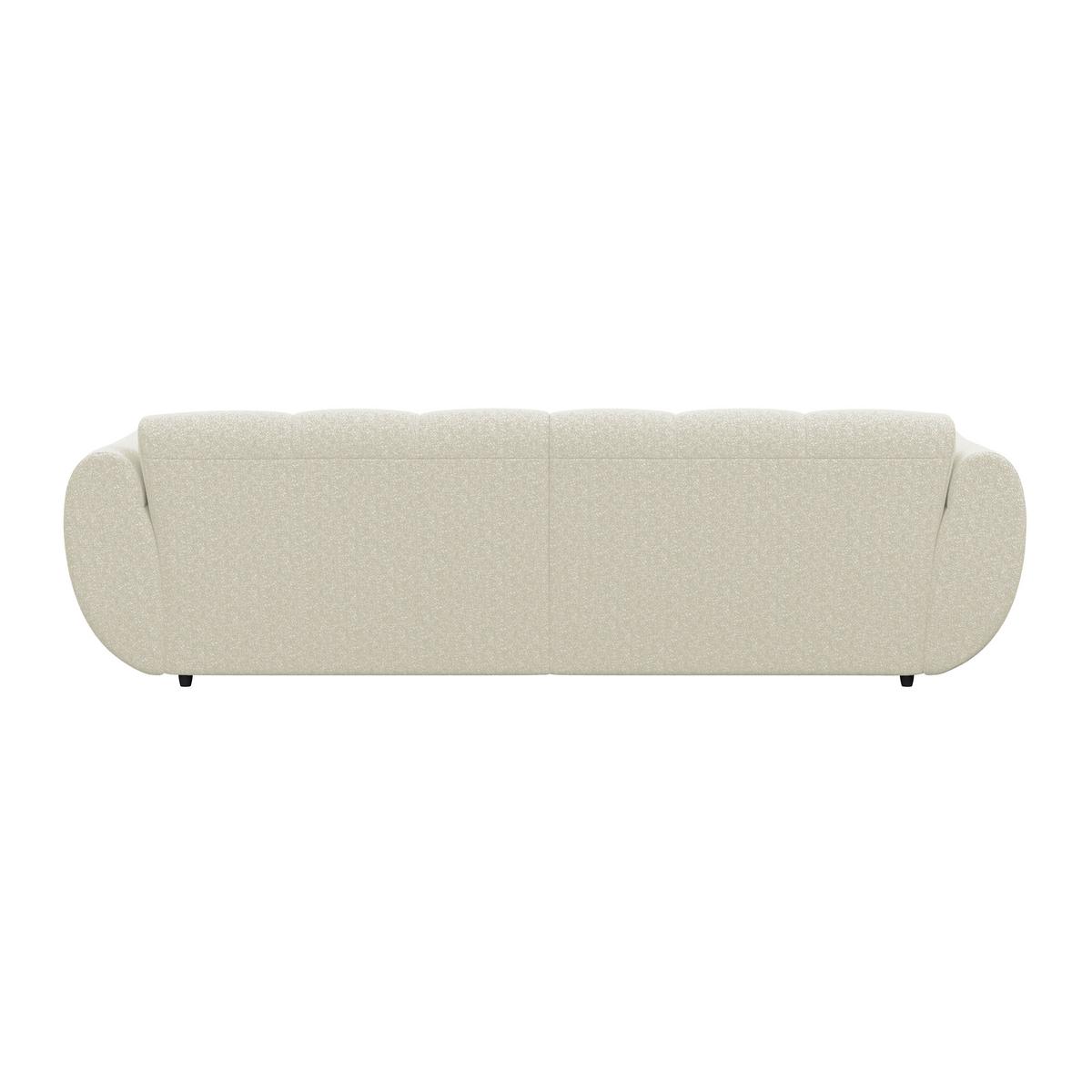 Ecksofa Panda Chenille elfenbein, 178x280cm - Elfenbein/Dunkelgrün, Trend, Textil (178/280cm)
