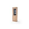 Vitrine B: 74 cm Meran Eichefarben - Eichefarben/Anthrazit, Design, Glas/Holz (74/211/45cm) - Livetastic