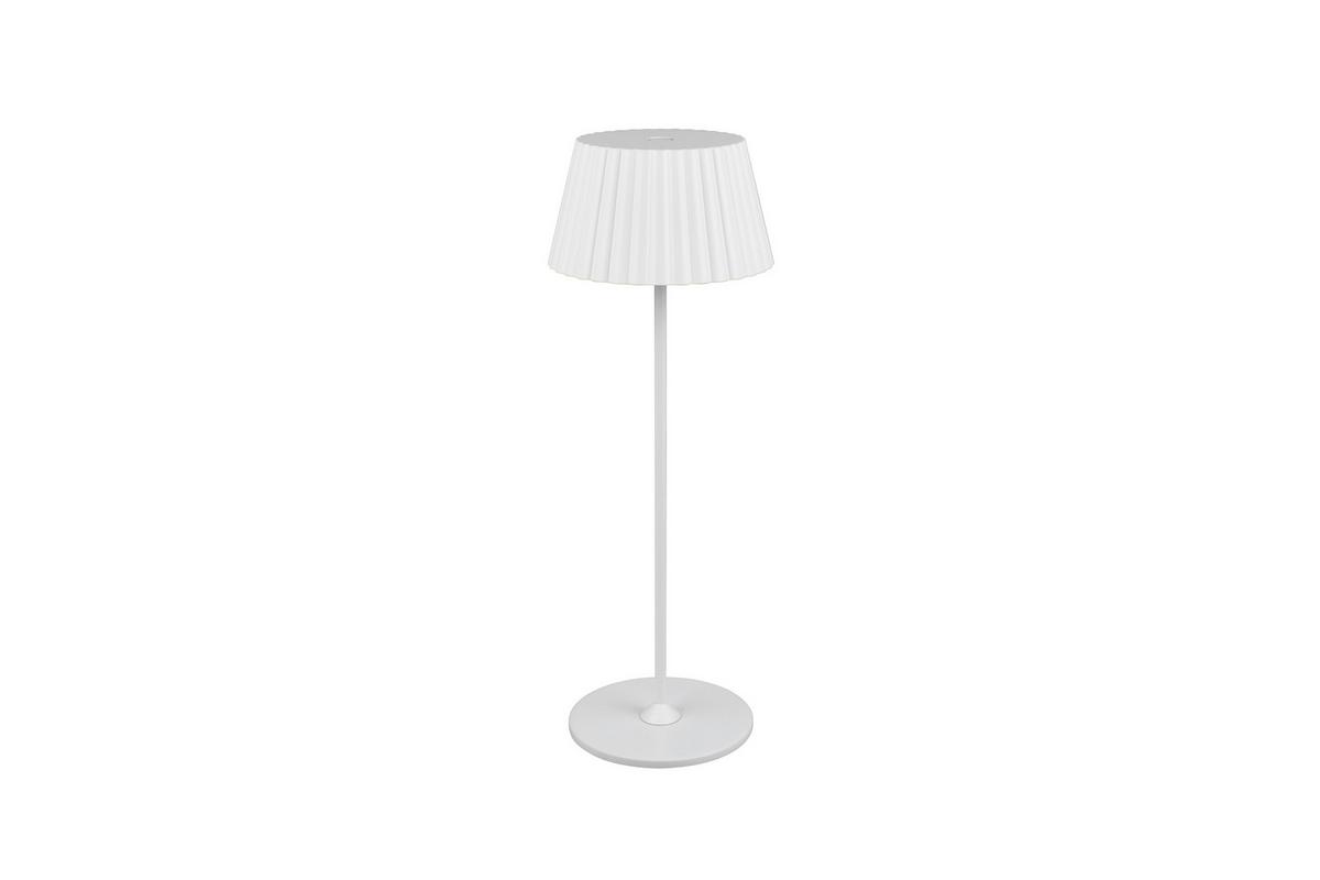 Akku-Tischleuchte R57706131 Suarez - Weiß, KONVENTIONELL, Metall (13,5/39,1cm)