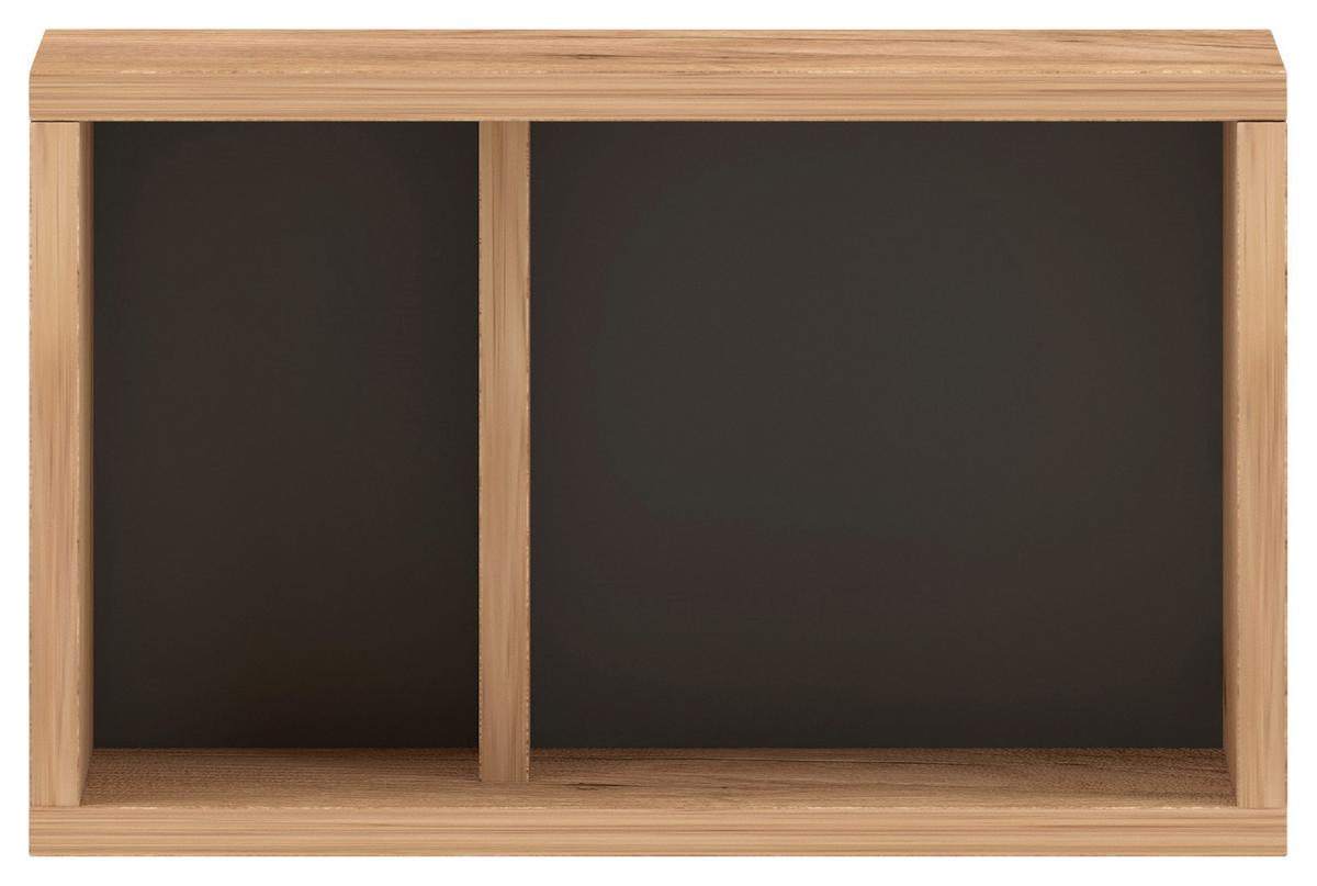 Hängeschrank Set Barcelona B: 40 cm Graphit-/Eichefarben - Eichefarben/Graphitfarben, Design, Holzwerkstoff/Kunststoff (80/25/18-26,8cm) - MID.YOU