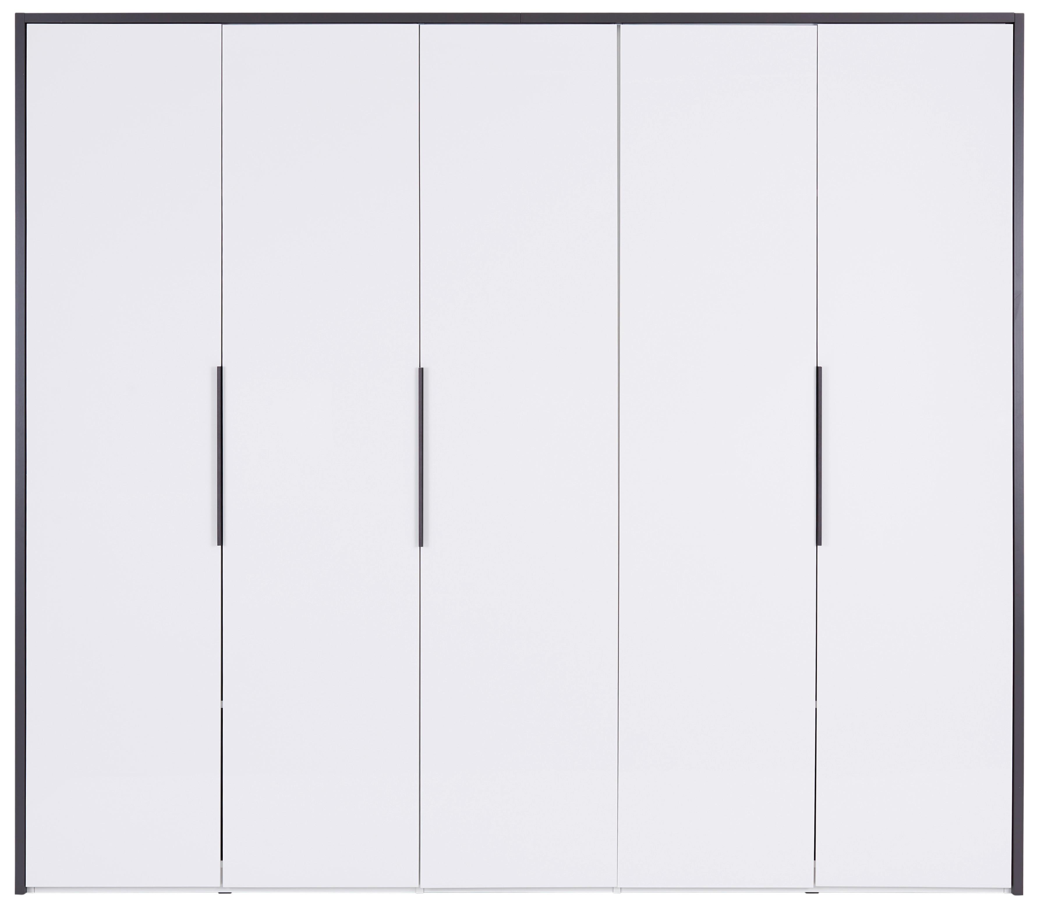 Drehtürenschrank 250 cm Lucca Weiß - Weiß, MODERN, Holzwerkstoff (250/221/60cm)