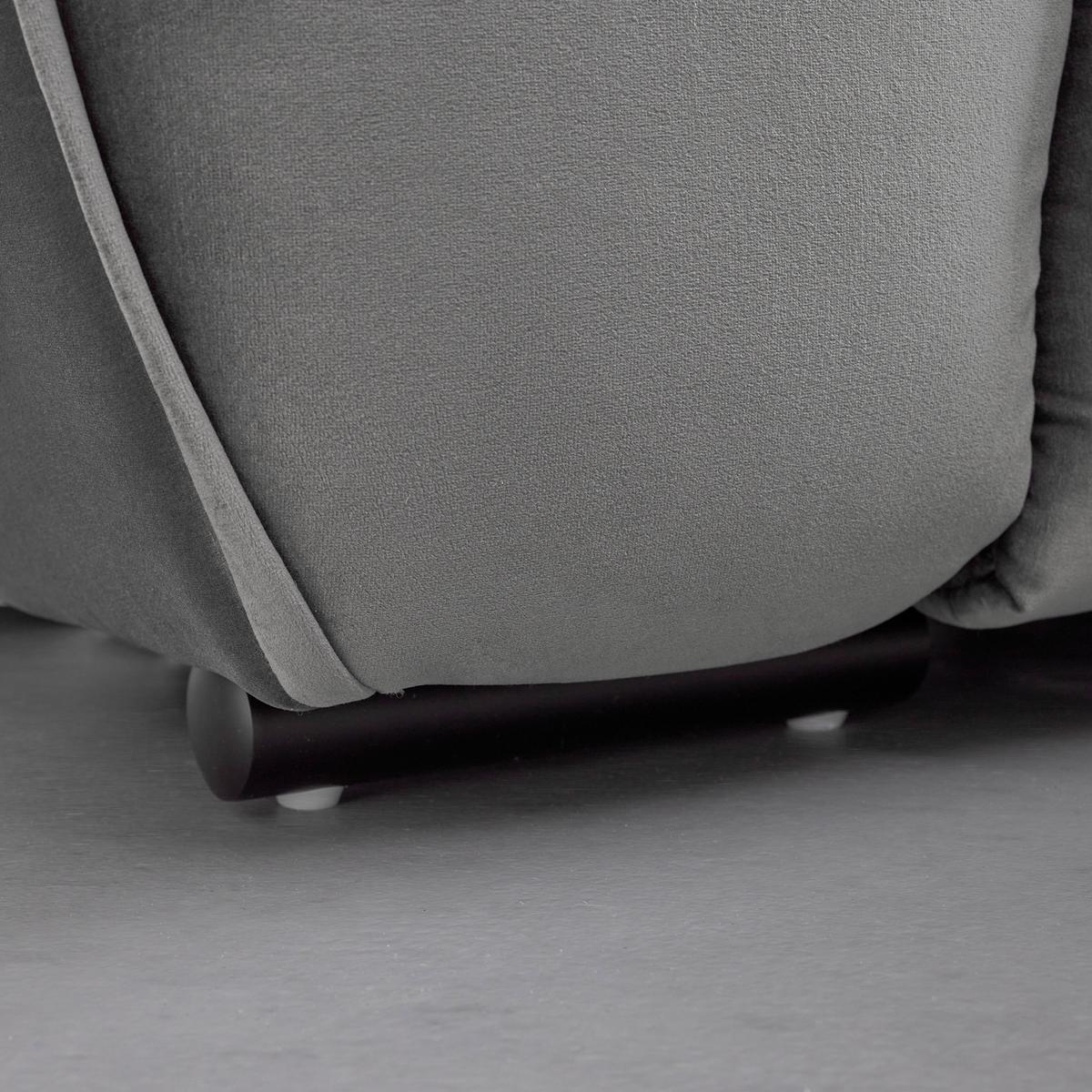 Sedacia súprava WEGA, pravá, sivá farba - sivá, Modern, kov/textil (220/88/165cm) - Bessagi Home
