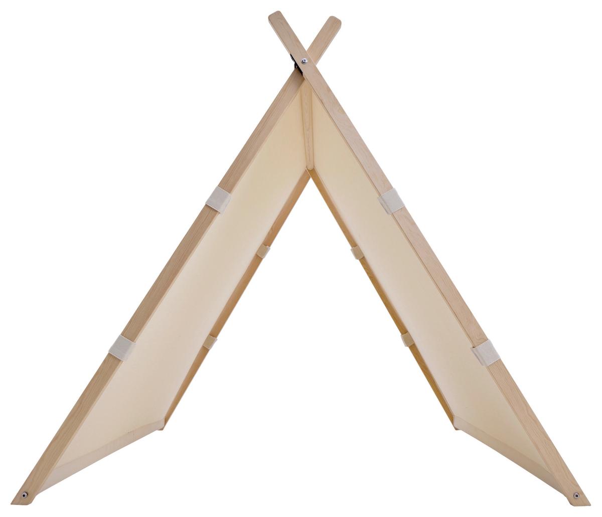 Spielzelt S052.201.00 - Creme, KONVENTIONELL, Holz/Textil (123/107/106cm) - Ambia Garden